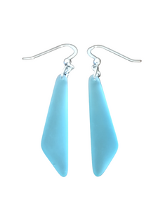 Cultured Sea Glass Earrings 2"