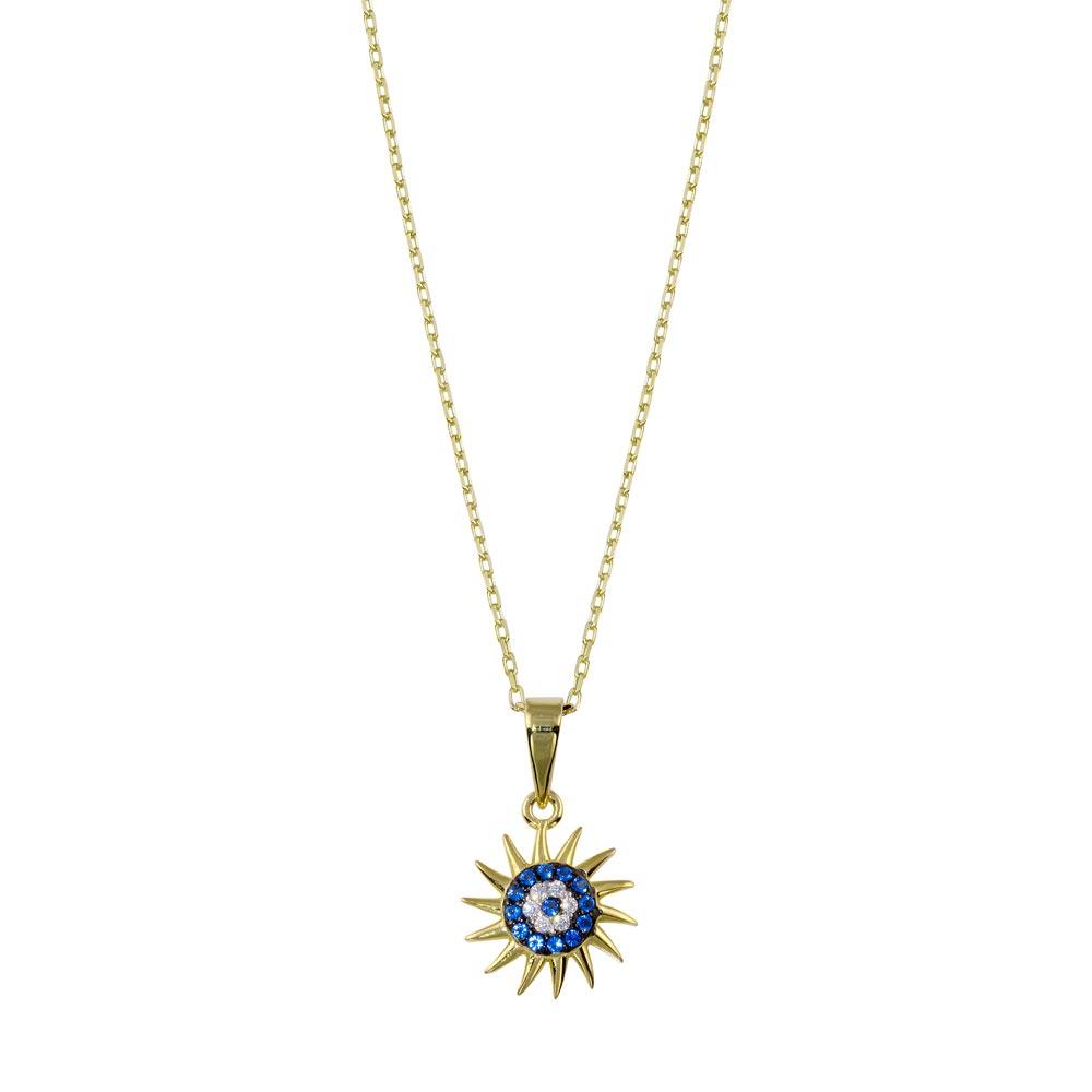 Evil Eye Starburst Necklace