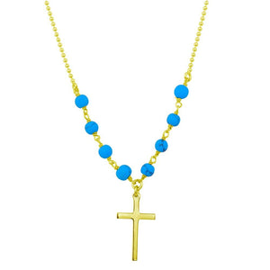 Turquoise Cross Necklace