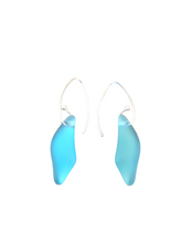 Cultured Sea Glass Earrings 1.75"