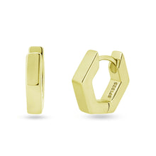 Hexagon Hoop Earrings