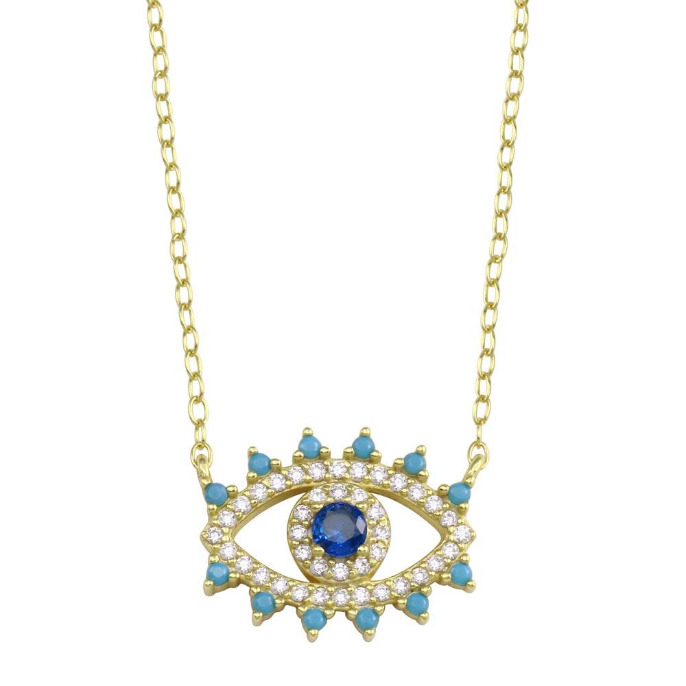 Dazzling Evil Eye Necklace