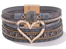 Heart Leather Bracelet