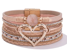 Heart Leather Bracelet