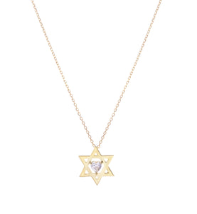 Star of David Crystal Necklace