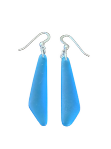 Cultured Sea Glass Earrings 2"