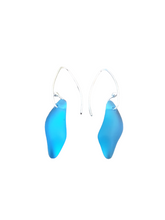 Cultured Sea Glass Earrings 1.75"